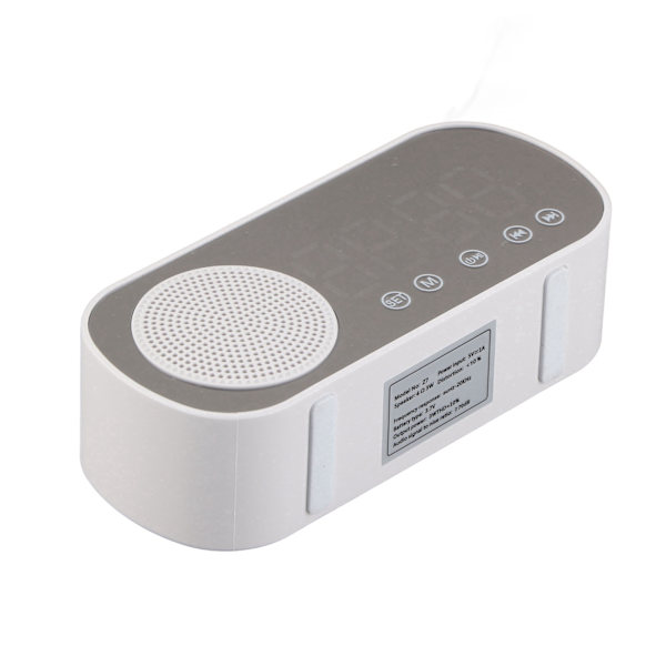 Digitaalinen herätyskello HIFI FM-radio Latautuva Bluetooth 5.0 kaiutin Peilikello lukemiseen ja matkustamiseen