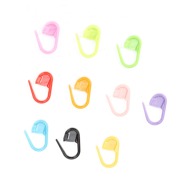 1000 st stickmarkörer Plast Färgglada slitstarka virkklämmor för stickning DIY Craft