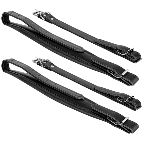 2st Dragspelsrem axelset Adjuatbale PU-lädertillbehör för 16-120 BassBlack