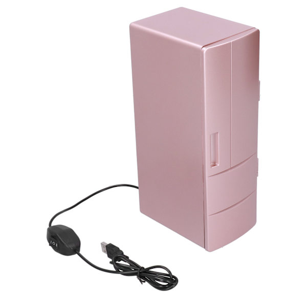 Minikylskåp USB bärbar värmekonservering och kylförvaring Kylskåp med dubbla användningsområden för hemmets sovrum