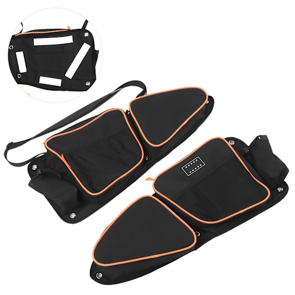 2 stk. side-dørposer UTV for-dør sideopbevaringstaske Passer til Polaris RZR XP4 1000 2014-2020