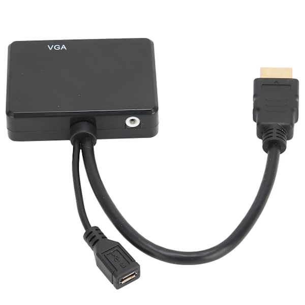 【NX】High‑Definition Multimedia Interface–High‑Definition Multimedia Interface–VGA-muunnin, musta