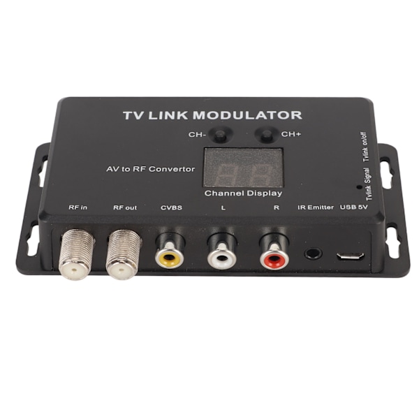 【NX】TV Link Modulator Justerbar Støtte PAL NTSC AV til RF-omformer med USB-ladekabel for A V-kilde dekoderbokser