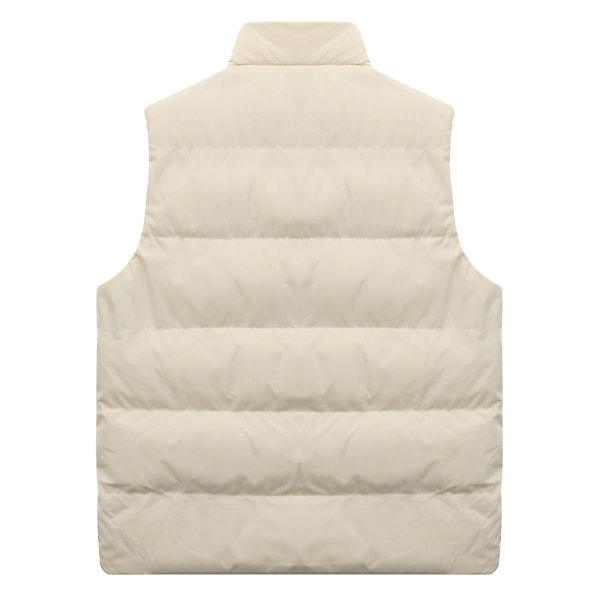 Herr Packable Puffer Dunväst Ärmlös Quiltad Jacka Kappa XL Khaki