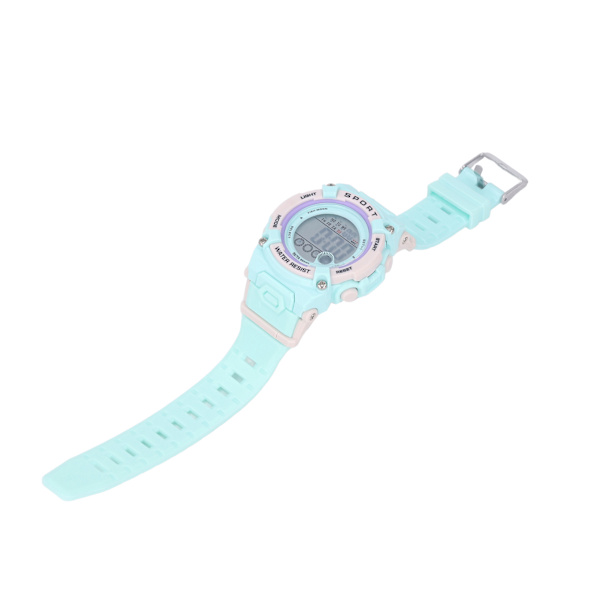 Digital Chronograph Børn Student Vandafvisende Sport Multifunktionel Elektronisk Ur Reseda