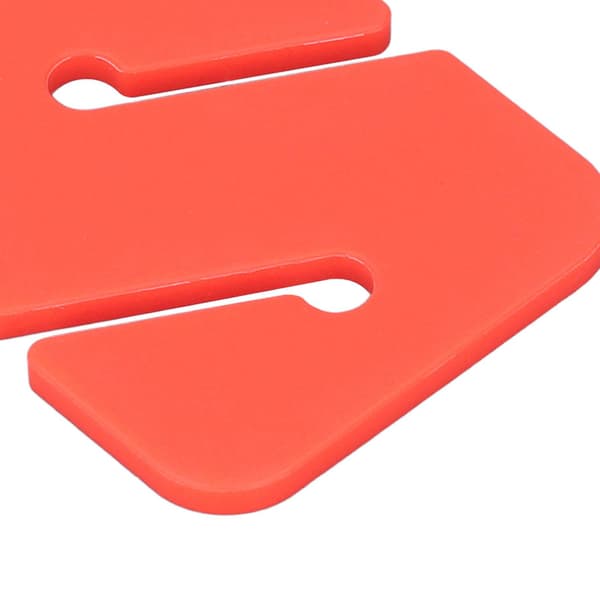 4st Scuba Choice Cave Diving Line Marker Kompakt Enkel synlighet Vrak Diving Line Marker Rektangulär Orange