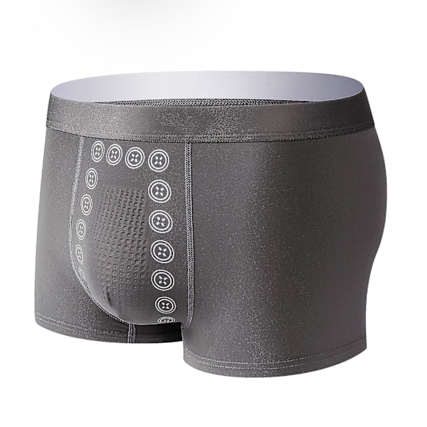 Energy Field Therapy Magnetic Boxer Briefs for Men XL Dark Gray