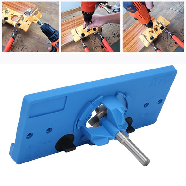 Trearbeid 35 mm Hullåpner Hengsel Hull Jig Mal Bor Guide Locator Verktøy