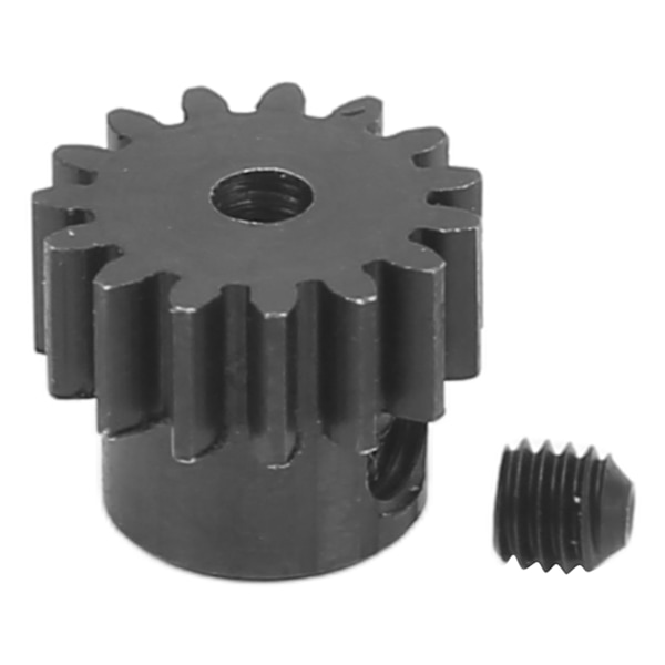 RC Motor Gear Stål 15T Rustbeskyttelse Slitesterkt Utbytte RC Bil Motor Pinjong Gear for 1/14 RC Terrengbil
