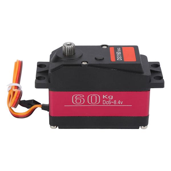 60KG digital servo rustfritt stål gir Stort dreiemoment høyhastighets servo for RC-bilbåtrobot