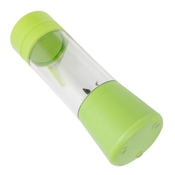380 ml bärbar elektrisk juicepress automatisk fruktjuicemaskin Blender USB-laddning för Home Green