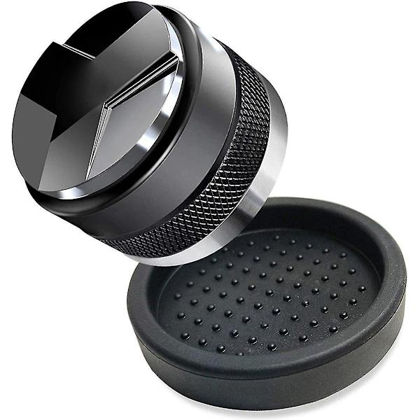 51 mm kaffedistributör och tamperset för Dedica Portafilter med silikonmatta