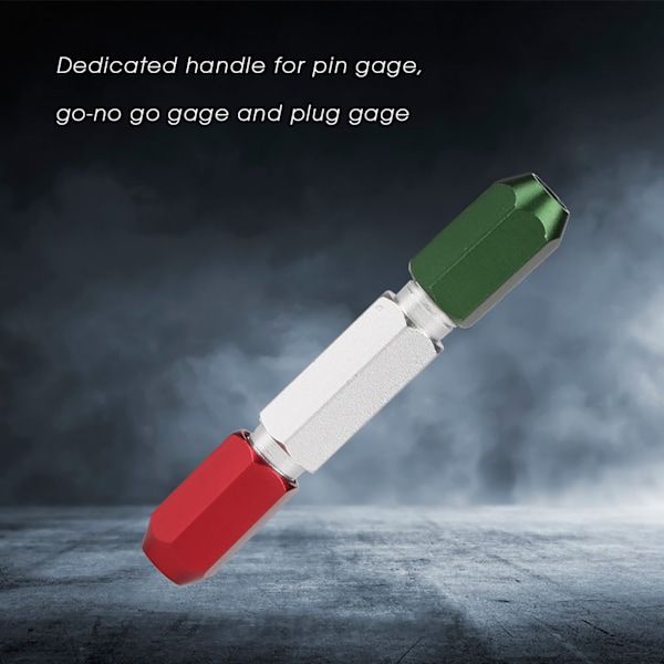 Dubbel ände av aluminiumlegering Pin Gage Handtag Go No Go Gauge Handtag (0,3-1 mm)