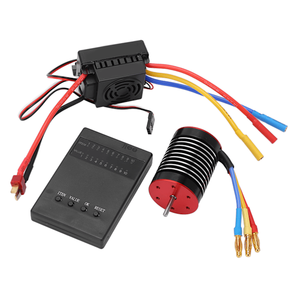 F540 3930KV Vedenkestävä Harjaton Moottorisetti 60A ESC Ohjelmointikortilla 1/10 RC-Auton Osia Varten