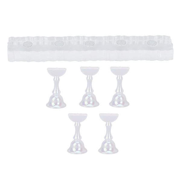 Akryl Nail Art Hållare Salon Fingernagel Display Stativ Magnetic Nail Art Training Stand