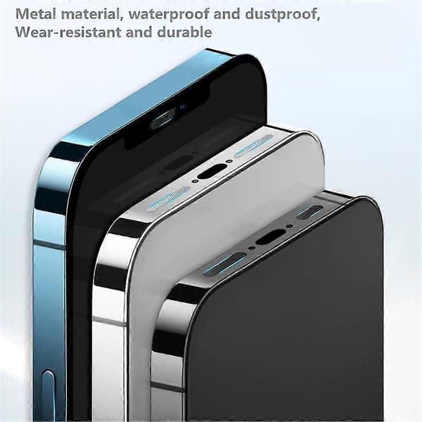 st universella metallhögtalardekaler med dammskyddande mesh för iPhone 13 12 11pro Black