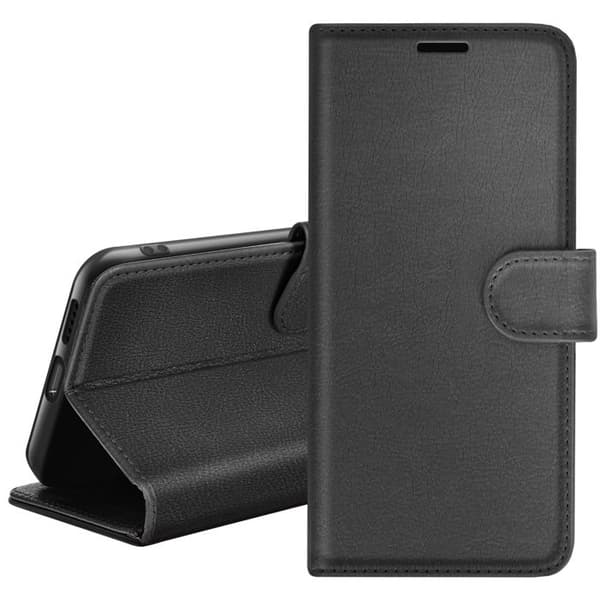 Pung etui - ZANAÉ - Mi Note 10 / Note 10 Pro - Sort - Horisontal støtte - Magnetisk lukning Svart