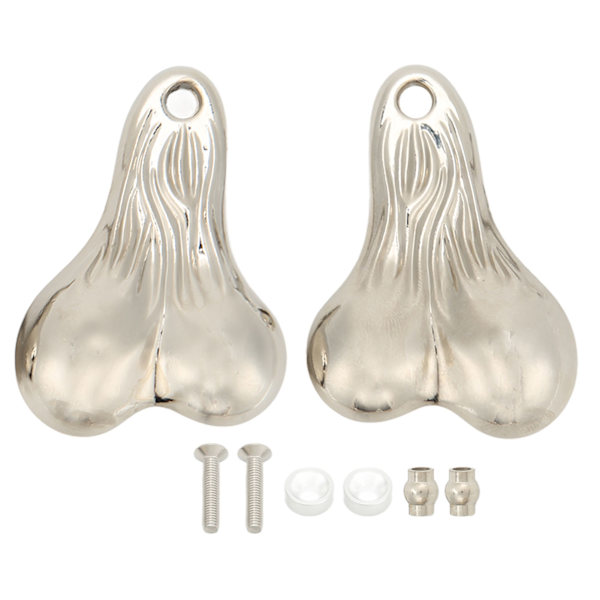 Bumper Balls Bull Nuts Sinklegering Hengerkuler for 1/10 Universelle RC Biler Sølv