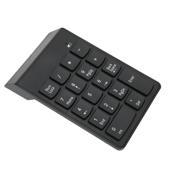 Numerisk tastatur Mini Trådløs 18 taster 2,4 GHz Stabil forbindelse Ergonomisk design Bærbar computer Numerisk tastatur