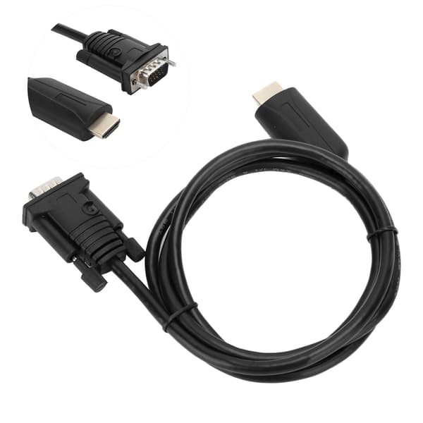HDMI til VGA Konverter Adapter Digital til Analog Signal Transformator med 1.2m Kabel