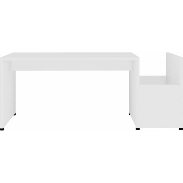 Sofabord Hvit 90x45x35 cm Agglomerat