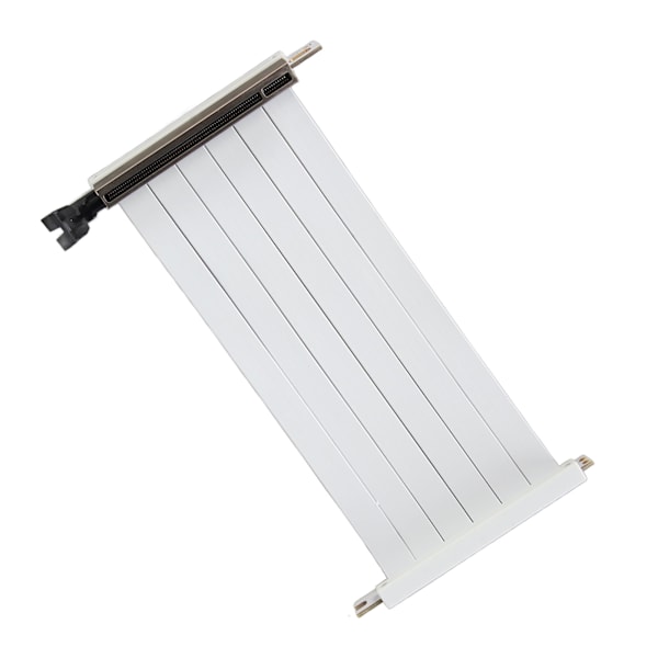 PCIE 3.0 X16 Riser-kaapeli 180 asteen korkea nopeus joustava kaksinkertainen käännetty liitin GPU-näytönohjaimen jatkokaapeli Valkoinen 70 cm / 27,6 tuumaa