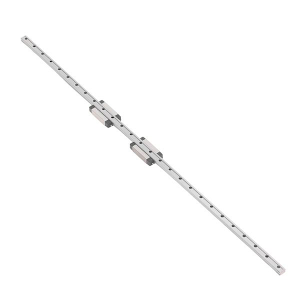 Linjär styrskena Miniatyr linjärlagerslider Kit MGN7H med 2st glidblock för 3D-skrivare och CNC-delar 500 mm / 19.69in