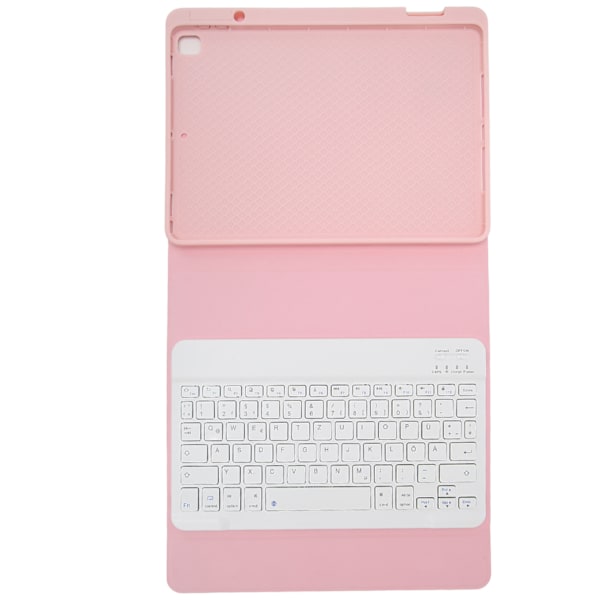 Tabletttastatur DE Layout BT-tilkobling 180mAh batteri Beskyttende etui Trådløst tastatur for IOS Tablet Air 3 Pro 10.5in Rosa