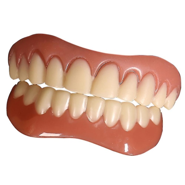 Falsktänder Snap On Instant Protes Smile Faner Kosmetisk Tandvård Upper Lower Veneers Set