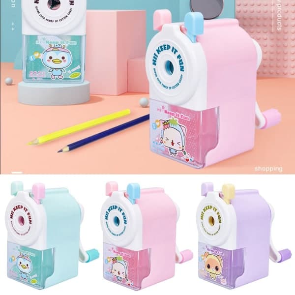 Pencil Sharpener Automatically Enters Lead PINK Pink