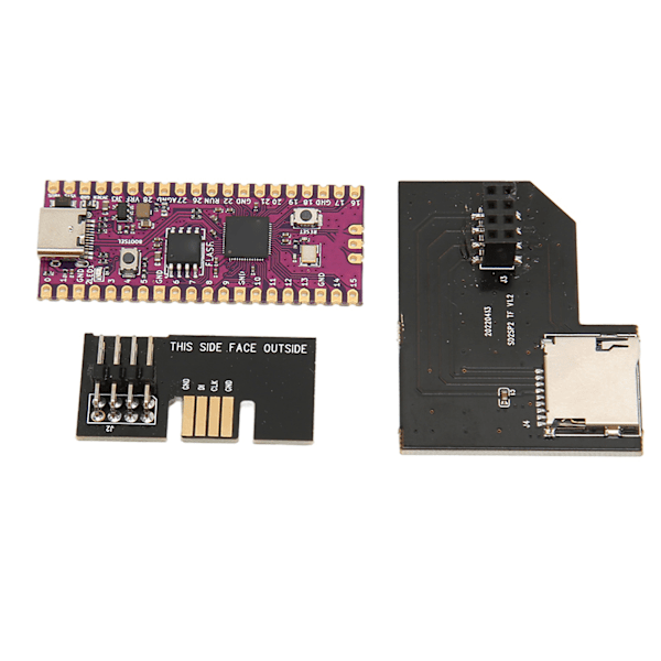 til RasPi Fleksibelt Mikrocontrollerkort Dobbeltkerne 264KB ARM Cortex M0+ processor med SD2SP2 Pro Micro Storage Card Adapter