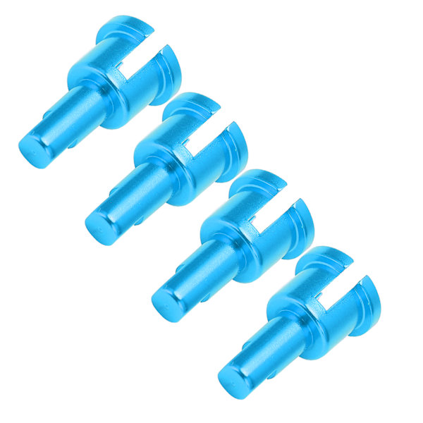 4 stk RC Differensialkopp, Slitesterk og Holdbar Aluminiumslegering Differensialkopp-Koblinger for Fjernstyrt Bil Blå