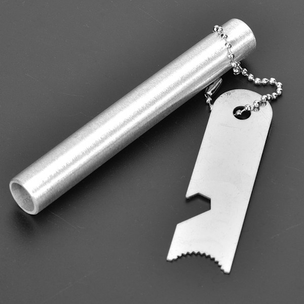 Magnesium Block Flint Fire Startkit med skrapa i rostfritt stål för vild camping