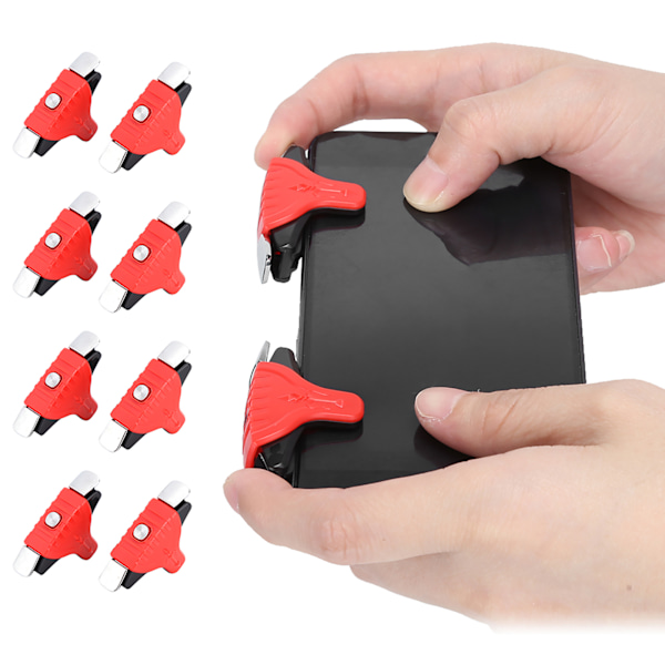 8 st F1 Metall Spelknappar Mobil Skjut Trigger Kontroller Gamepad för PUBGRed