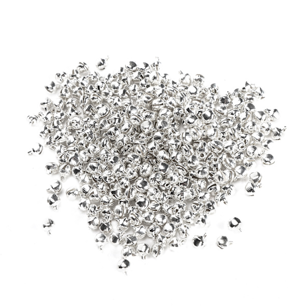 300 kpl Pieniä Kelloja Rautamateriaalia Hopea Mini-riipus Korut Käsityötarvikkeet 6mm