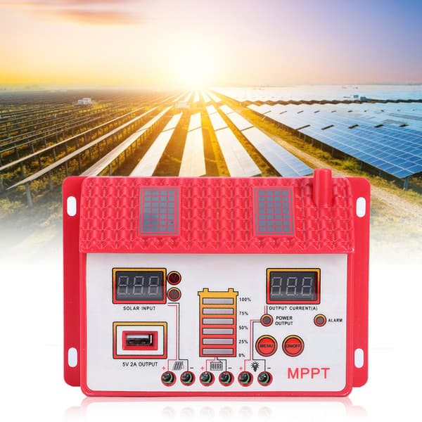 【NX】12V MPPT Solar Charge Panel Regulator med LED-display Maksimal Power Point Tracking Battericontroller