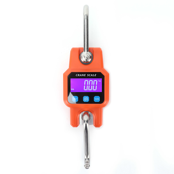 WH-C06 Oppladbar digital hengevekt Mini kranvekt elektronisk krokvekt for hjemmet (oransje)