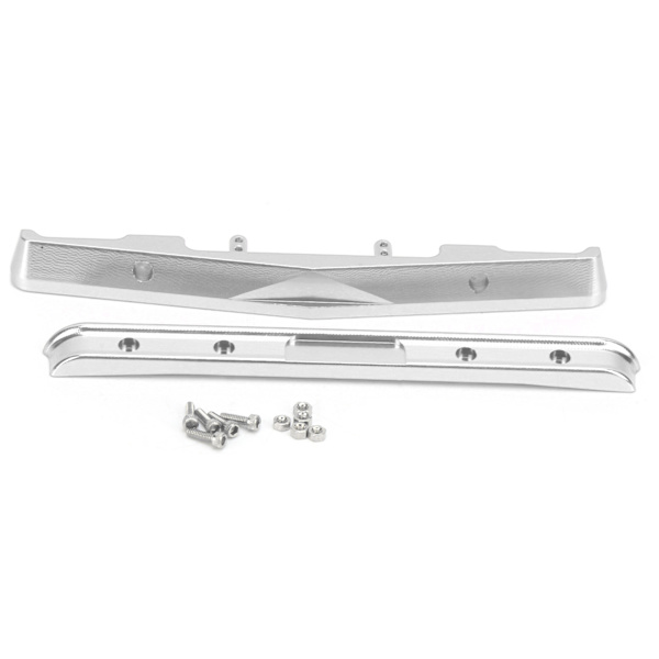 RC aluminiumlegering forreste bagkofanger til Axial SCX24 90081 1/24 RC bilopgraderingsdele Sølv