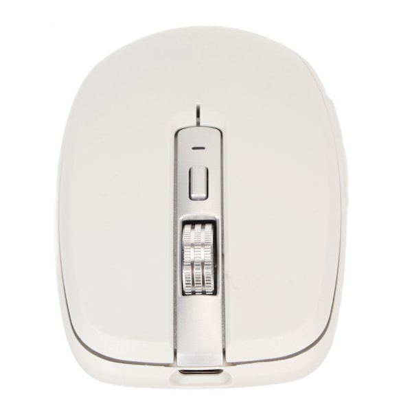2.4G Trådlös Mus Dubbelläge 2400 DPI Bluetooth-mus med 14 RGB-ljuseffekter för Laptop för Windows för OS X Blanc