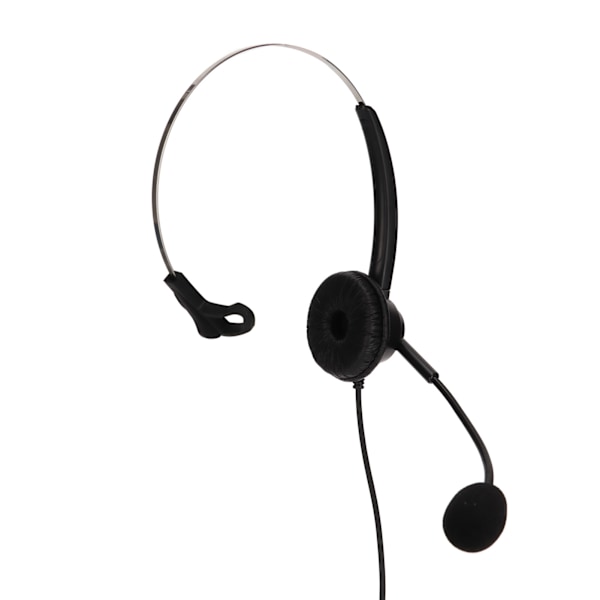 H360‑PC PC Monaural Headset Ledningsført Enkelt Øre Headset med 3 Sektioner Dobbelt 3,5 mm Stik og Støjreducerende Mikrofon