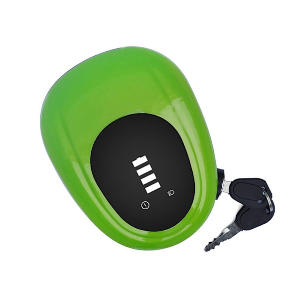 Strålkastare Bright Light Sealed Shell Högt ljud Vattentät Front Safety Pannlampa för Elcykel Grön