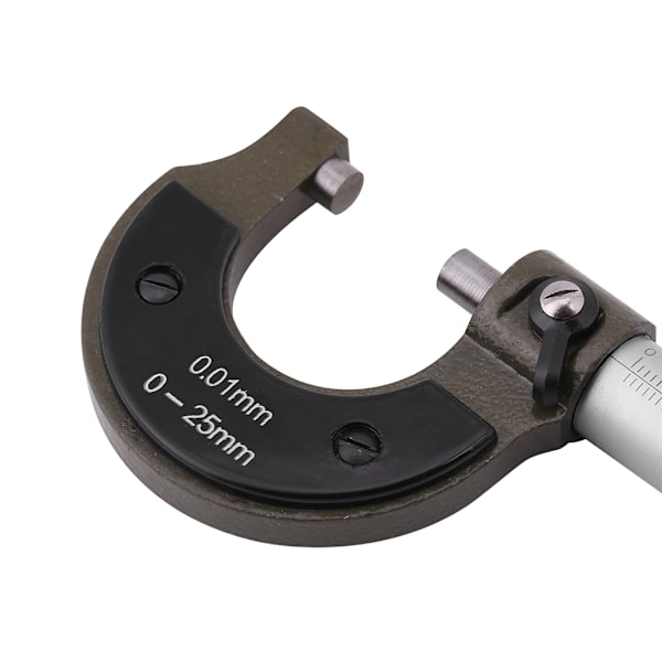1 st hög precision utvändig mikrometer tjockleksmätare 0-25 mm mätområde