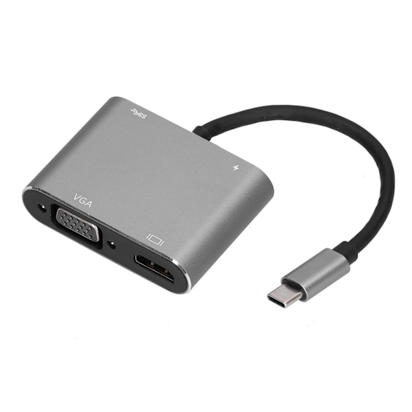 Dockningsstation 4 i 1 Multi Port High-Definition Multimedia Interface Adapter Converter för dataöverföring