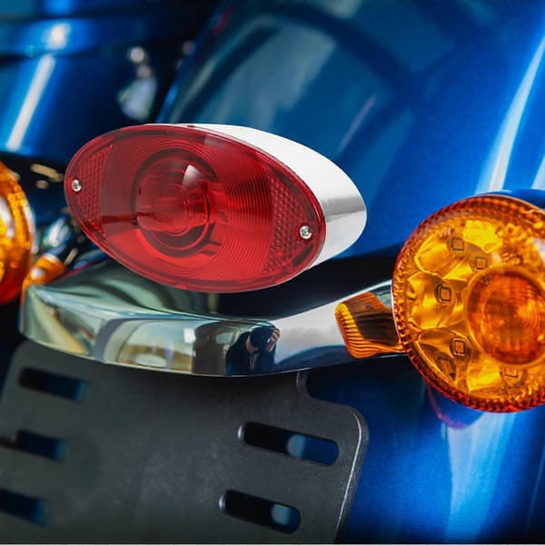 Motorcykel bakljus bromsljus plastreflektor för motorcykelbruk