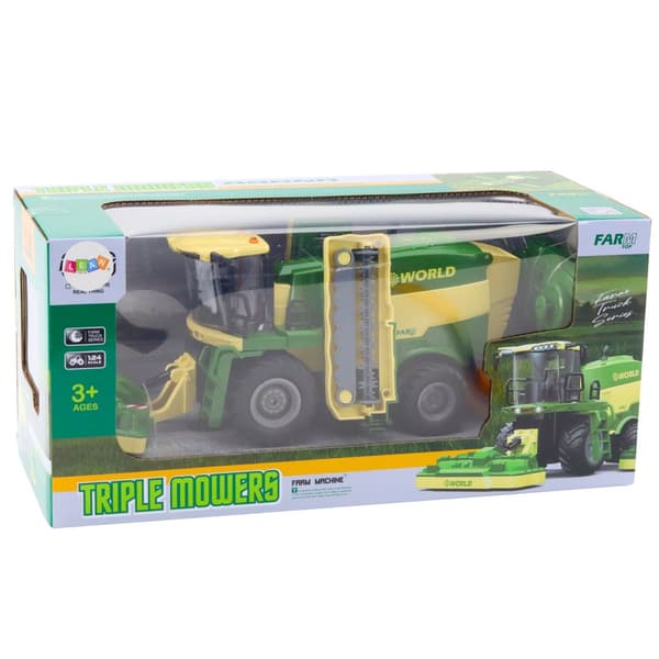 Fjernstyret mejetærsker 1:24 med klipper 2.4GHz lys/lyd damp 910