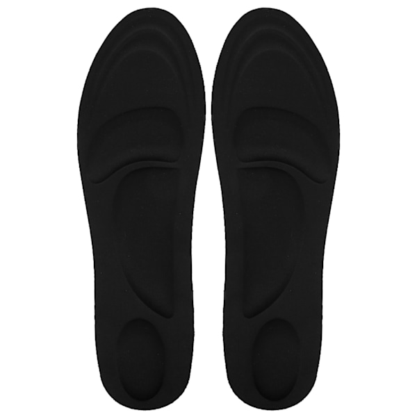 1 par 4D Memory Foam Massasje-innleggssåler Svetteabsorberende Menn Sko Dyna Skoinnsatser