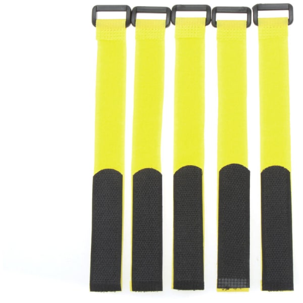 10 x 26*2 cm:n kiinteä RC-akku liukastumista estävät nippusiteet keltainen, malli: keltainen