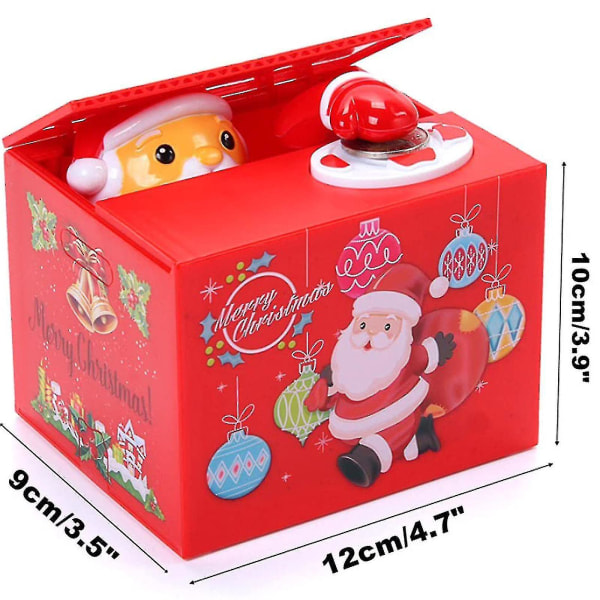 Piggy Bank Sing Santa Claus My Box Merry Automatisk Saving My Bank
