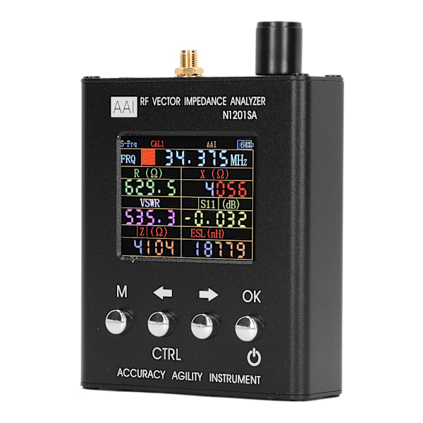 RF Vektorimpedansanalysator 2,4 tommer skærm ANT SWR Antenneanalysetester USB-opladning 137,5MHz-2700MHz