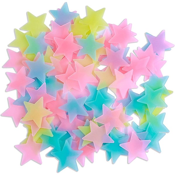 500 stk Glow Stars Noctilucent Plastic Wall Stickers